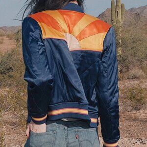 Original Blue Rising Sun Bomber Jacket